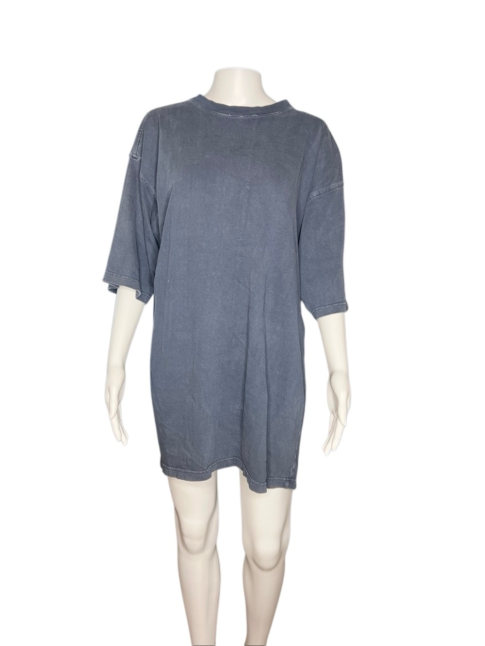 Men's Washed Blue Short Sleeve Oversized Tee XL